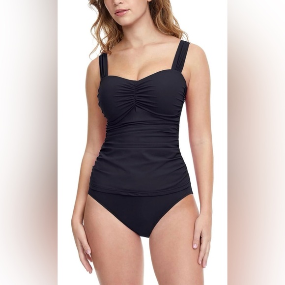 Profile by Gottex Women's Standard Sweetheart Cup Sized Tankini Top Swimsuit - Picture 1 of 6